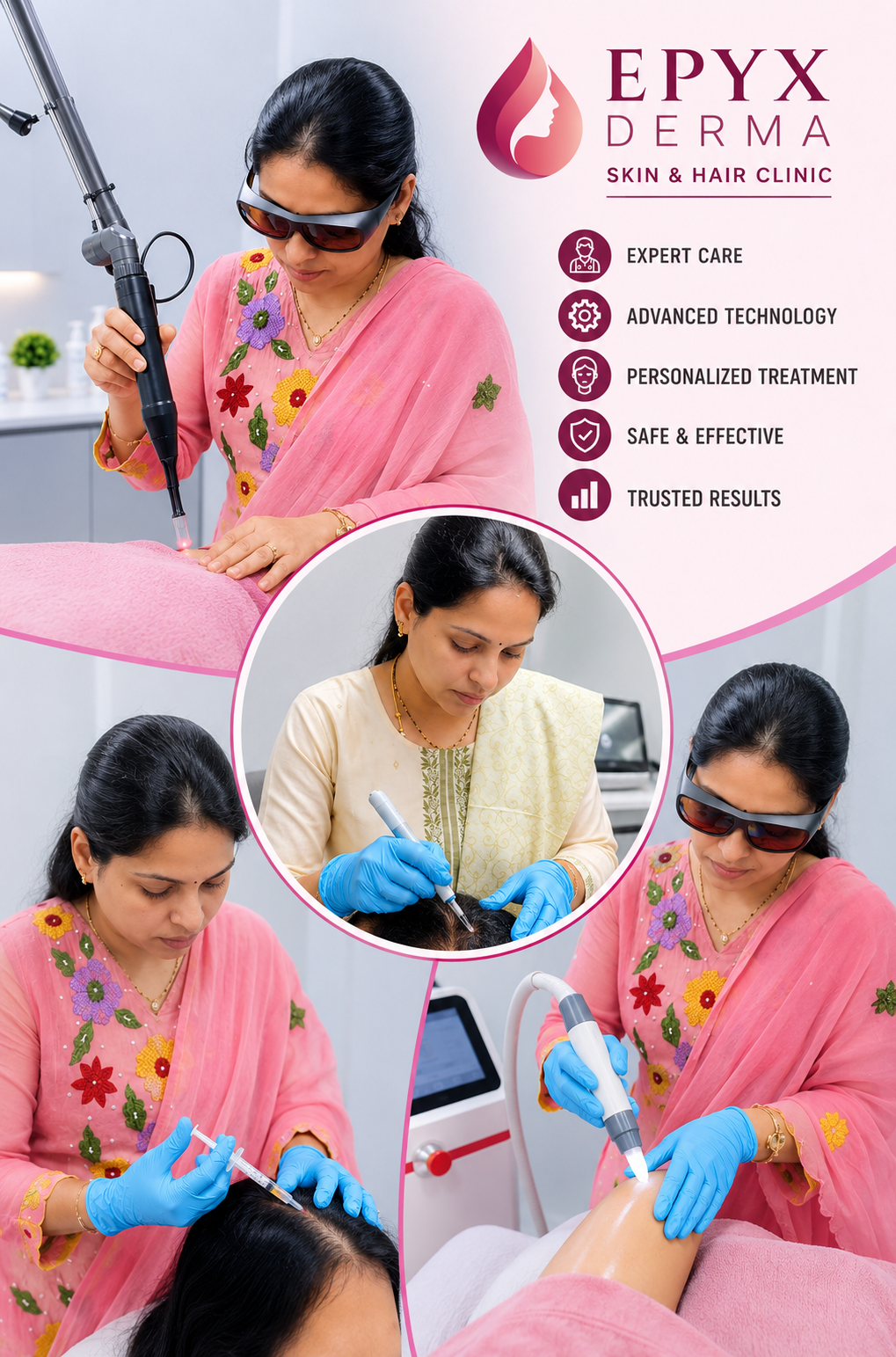 Dr. Suhasini at EPYX DERMA Skin and Hair Clinic